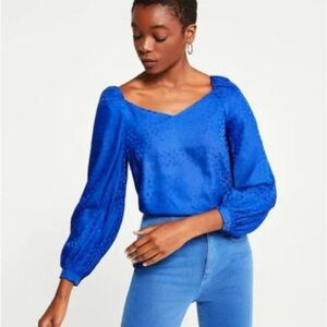 Ann Taylor Royal Blue Blouse